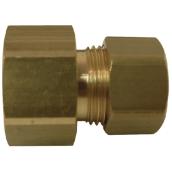 Coupling - Brass - 3/8" x 1/2" - Female x Tube