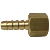 Hose Barb - Brass - 3/8" x 3/8" - Barb x FIP