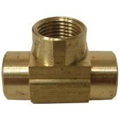 T-Fitting - Brass - 1/4" x 1/4" x 1/4" - FIP x FIP x FIP