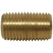 Nipple - Brass - 1/4" - MIP x MIP