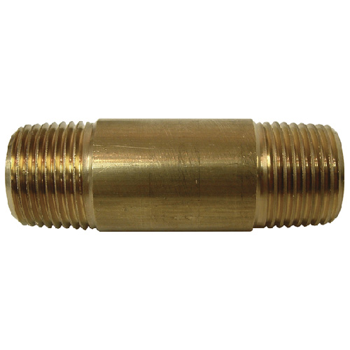 Nipple - Brass - 3/8" x 2" - MIP x MIP