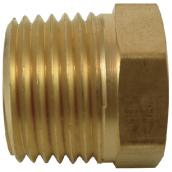 Hex Bushing - Brass - 1/2" x 1/8" - MIP x FIP