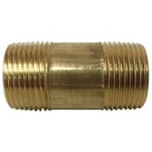 Nipple - Brass - 3/4" x 2" - MIP x MIP