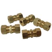 Union - Brass - 3/8" x 3/8" - Tube x Tube