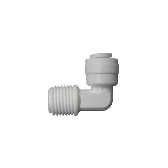 Push to Connect Tube Fitting - Nylon - 90 Degree Elbow Adapter - 3