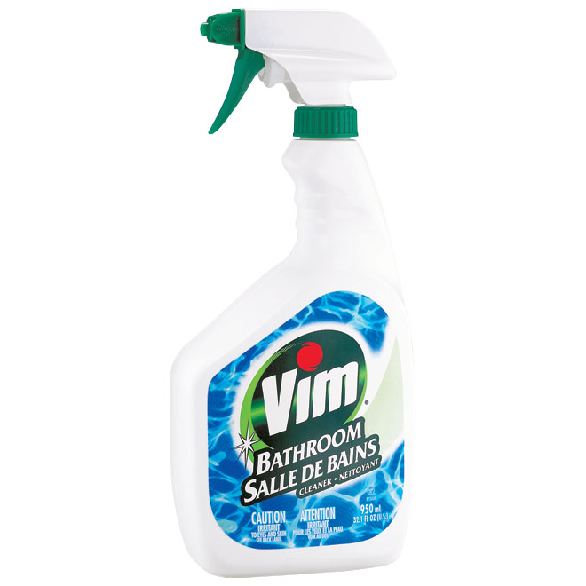 Nettoyant à vaporiser pour salle de bain Vim, élimine les résidus de savon, écoresponsable, 950 ml