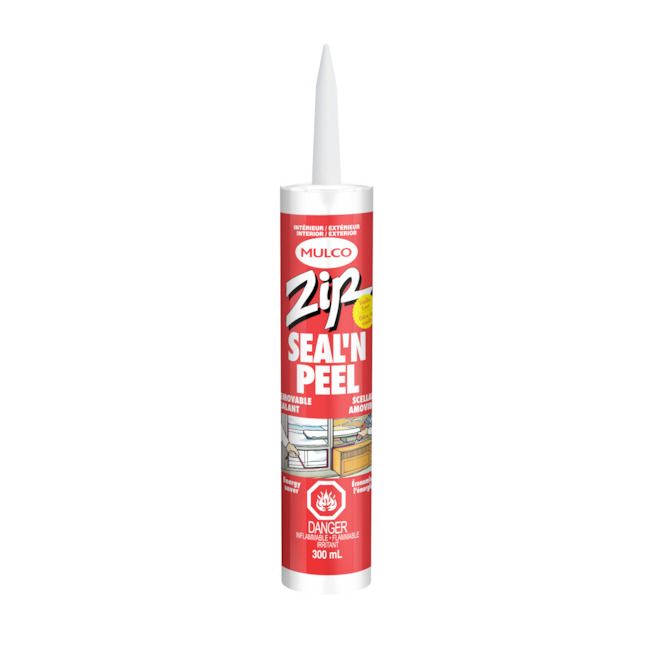 Scellant thermoplastique Zip Seal 'N Peel de Mulco, transparent, 300 ml