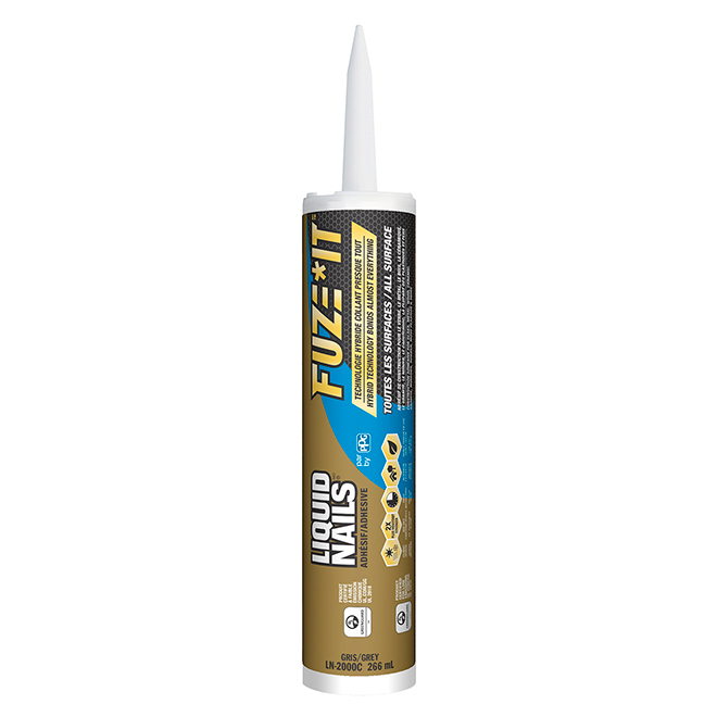 Fuze It All-Surface Construction Adhesive - Grey Polymer - Detachable  Nozzle - 266 ml