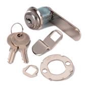 Taymor Filling Cabinet Lock - Polished Chrome Finish - 2 Steel Cams - 10 Per Pack