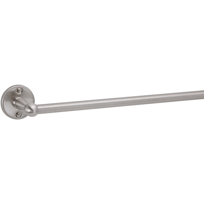 Porte-serviette simple en acier nickelé satiné 24 po Columbia de Taymor