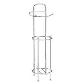 Taymor Pedestal Tissue Caddy Holder - Polished Chrome - Metal - 26-in H x 8.5-in dia