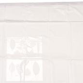 Rideau de douche robuste Taymor, vinyle transparent, résiste à la moisissure, 71 po x 71 po