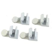 Verrou sans clé en aluminium blanc pour fenêtre coulissante
