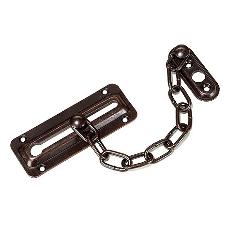Taymor Chain Door Guard - Steel - Oil-Rubbed Bronze - 3 9/16-in