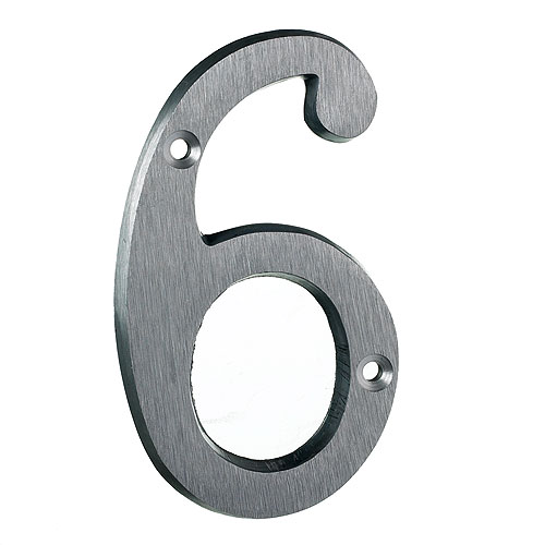 Taymor Classic Number 6 - 4-in - Brushed Aluminum