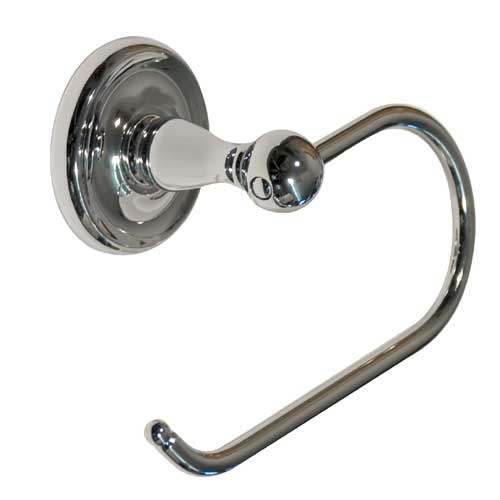 Taymor Orion Toilet Paper Holder - Zinc - Polished Chrome - Round Backplate