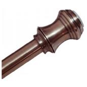 Taymor Decorative Tension Shower Rod - Antique Bronze - Steel - 43-in to 73-in L