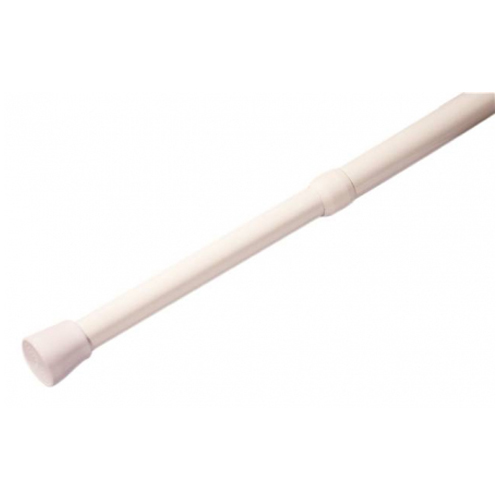 Taymor Extensible Shower Rod - White - Metal - 40-in to 72-in L
