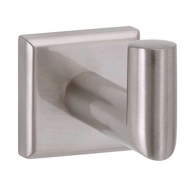 Taymor Naples Single Robe Hook - Satin Nickel - Zinc - Concealed Screw Mount