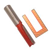 Freud Double Flute Straight Router Bit - 3/4-in dia x 2 1/8-in L - 1/4-in Round Shank - 3/4-in Carbide Height