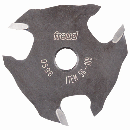 Freud 3-Wing Slot Cutter - 2-in Dia x 1/4-in H - 9/16-in D - 5/16-in Bore Dia - Carbide-Tipped - For Wood