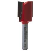 Freud Double Flute Straight Router Bit - 11/16-in dia x 2 1/8-in L - 1/4-in Round Shank - 3/4-in Carbide Height