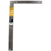 Johnson Professional Steel Rafter Square - Rust-Resistant Steel - 1/8-in Graduations - 24-in x 16-in