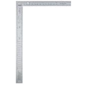Johnson Carpenter Square with Metric Conversion Tables - Steel - Silver - 24-in x 16-in
