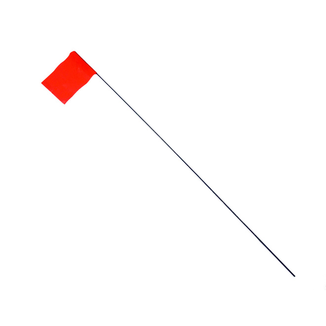 Johnson 100-Pack Red PVC Stake Flags