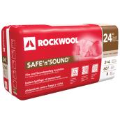 Rockwool Safe'n'Sound Insulation - Up to 60.1-sq. ft. - Pack of 8