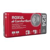 Rockwool Comfortbatt R24 Insulating Batts for 2 x 6 Steel Walls - Stone Wool - 4.23 RSI - 24.25-in W x 48-in L