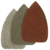 King Detail Polishing Sander Pad Kit - Triangular - Hook and Loop Design - 3 Per Set
