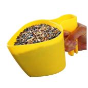 Seed Scoop with Bag Clip - 4 Cups - Yellow