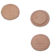 Cache-vis en bois Richelieu, érable, paquet de 25, 5/8 po de diamètre x 1/2 po de diamètre du trou