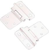 Richelieu Traditional Partial Wrap-up Hinge - 2 3/4 in W x 2 in H - Self Closing - White Finished