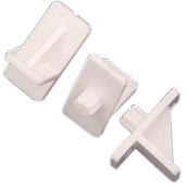 Richelieu Plastic Shelf Pins - White - 8 Per Pack - 1-in L x 1/2-in W