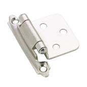 Richelieu Semi-Concealed Hinges - 1 3/4-in x 2 3/4-in - Chrome - 2-Pack