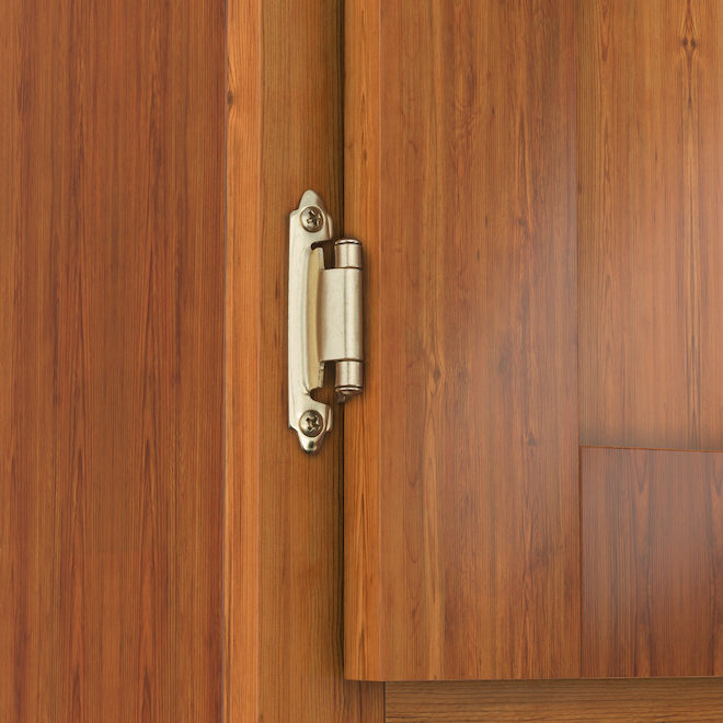 Richelieu Semi-Concealed Hinges - 1 3/4-in x 2 3/4-in - Brass - 2-Pack