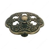 Richelieu Village Traditional Cabinet Knob - Metal - 42-mm - Antique English