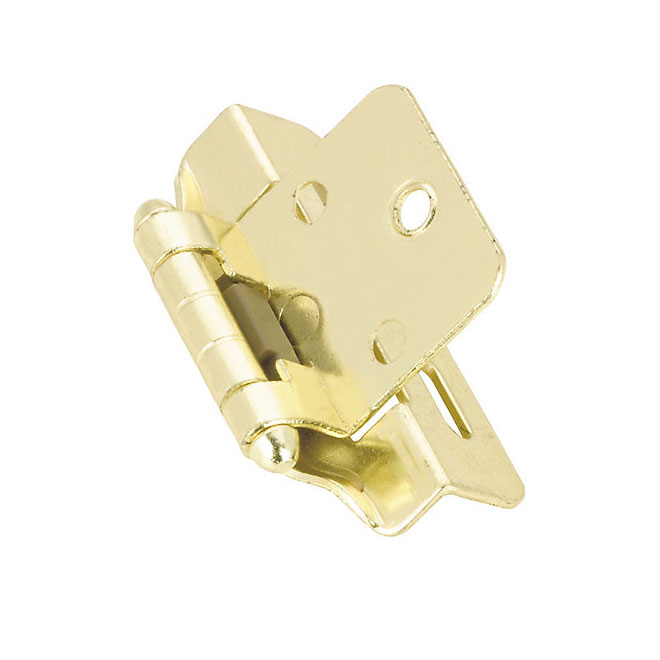 Richelieu Self Closing Hinges - Metal - Brass - 2 Per Pack - 2 3/4-in W