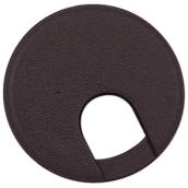 Passe-fils rond Richelieu, noir, polypropylène, diamètre de 60 mm