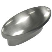 Richelieu Contemporary Cabinet Knob - 1 3/4-in Dia - Oval - Brushed Nickel