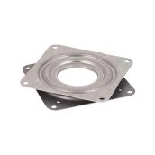 Plateau pivotant en métal, 3" x 3", zinc