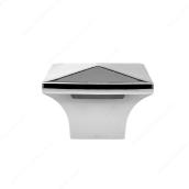 Richelieu Contemporary Cabinet Knob - 1 1/4-in Dia - Chrome - Raised Pyramid