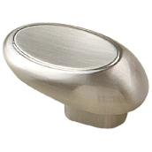 Richelieu Contemporary Cabinet Knob - 1.77-in - Metal - Brushed Nickel