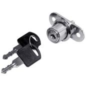 Richelieu Push Button Lock Set - Zinc Alloy - Chrome Finish - 29/32-in Cylinder L x 3/4-in Cylinder dia