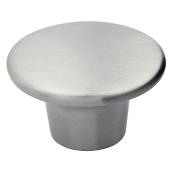 Boutons d'armoire Contemporain, nickel brossé, 2/paquet