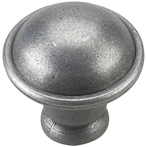 Richelieu Traditional Cabinet Knob - 1.26-in - Metal - Pewter