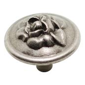Boutons d'armoire Traditionnel, fini étain, 10/paquet