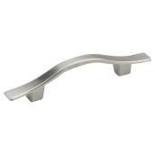 Richelieu Traditional Arch Metal Pull - Contemporary Brushed Nickel - 15/32-in W x 4 23/32-in L x 15/16-in Projection